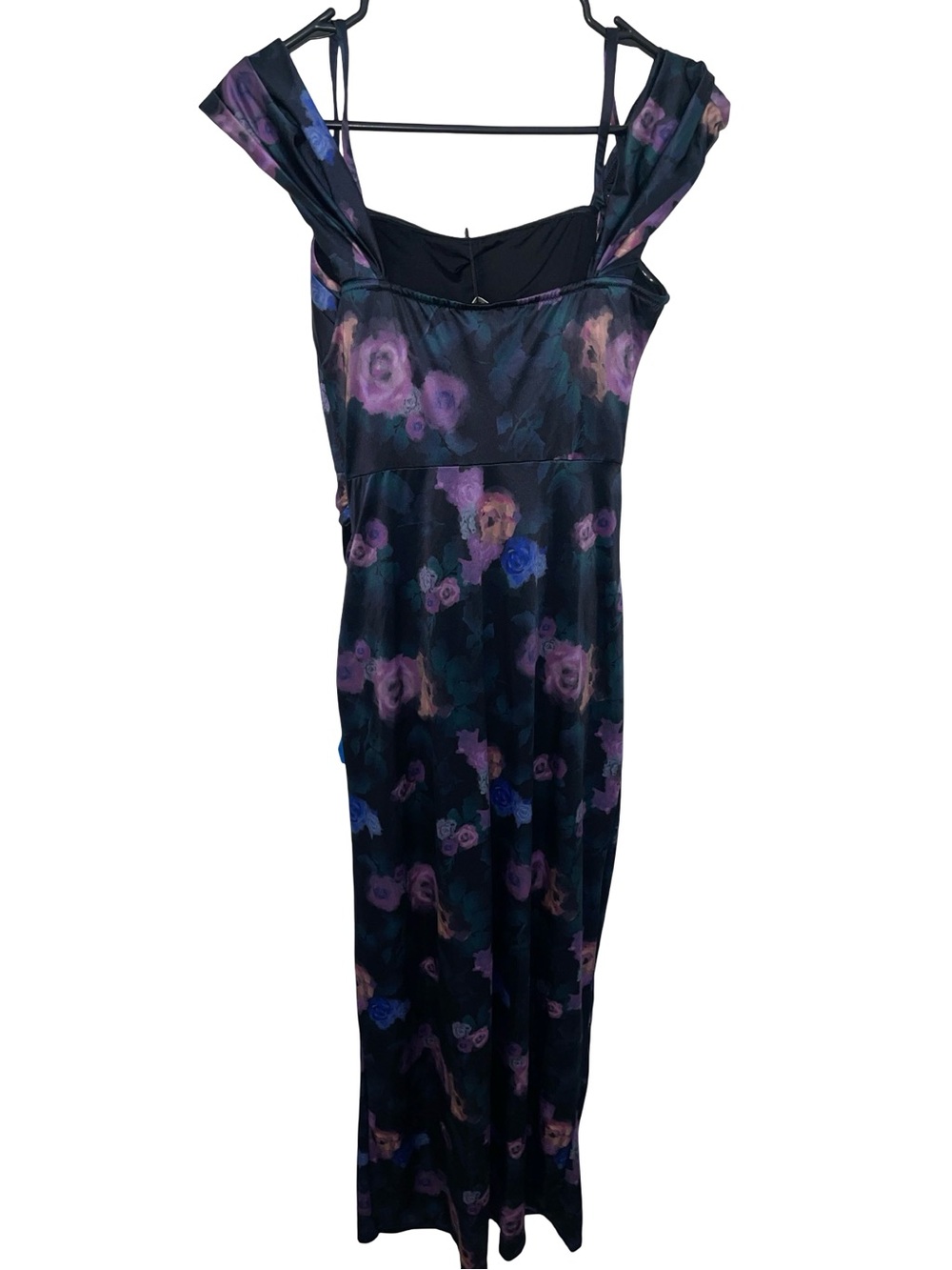 Shapewear Off Shoulder Shine Ruched Sculpting Maxi Dress size M - Picture 4 of 5